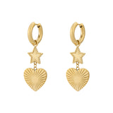star heart earrings