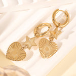 star heart earrings
