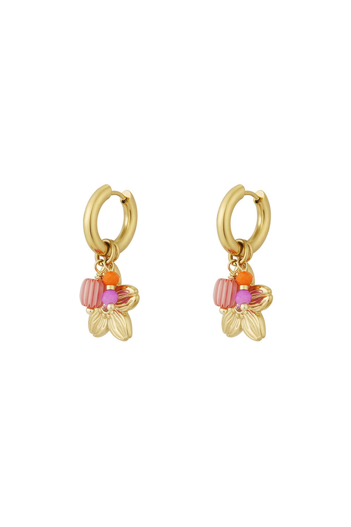 bloom hoops earrings