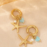 large starfish earrings