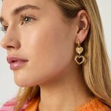 Stainless Steel Drop Earrings Heart Casual Daily Simple Series Women's jewelry