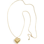 Medium-length necklace with hanging heart