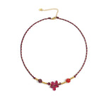 Polyester Beaded Necklaces Flower Casual Daily Simple Series Women's jewelry