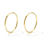 stainless steel earrings hoops medium