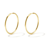 stainless steel earrings hoops medium