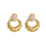 Stainless Steel Stud Earrings irregular shape Simple Daily Simple Series Women's jewelry