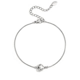 Minimalist bracelet with decorated heart