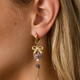Stainless Steel Drop Earrings Flower Casual Daily Simple Series Women's jewelry