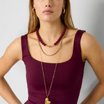 Stainless Steel Long Necklaces Heart Casual Daily Simple Series Women's jewelry