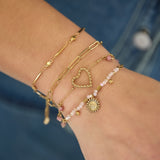 Triple beaded bracelet