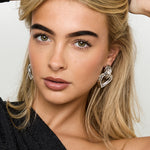 Iron Drop Earrings Heart Elegant Christmas Luxurious Series Women's jewelry