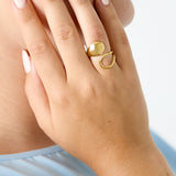 Swirl statement ring