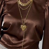 Layered alternating necklaces