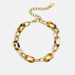 Stainless Steel Chain Bracelets Leopard Print Casual Daily  Women's jewelry