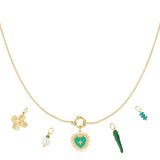 Green heart DIY necklace