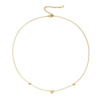 classic necklace with hearts