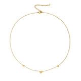 classic necklace with hearts