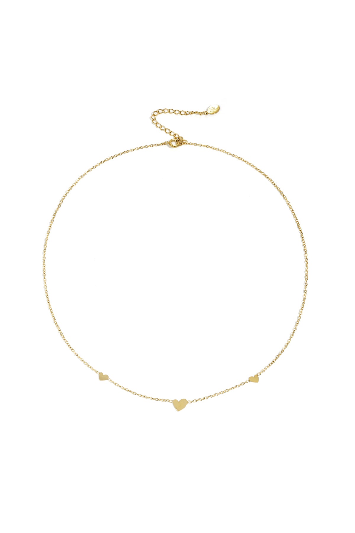 classic necklace with hearts