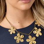 Stainless Steel Pendant necklaces Flower Casual Daily Simple Series Women's jewelry