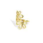 Stainless Steel Statement Rings Flower Casual Daily Simple Series Women's jewelry
