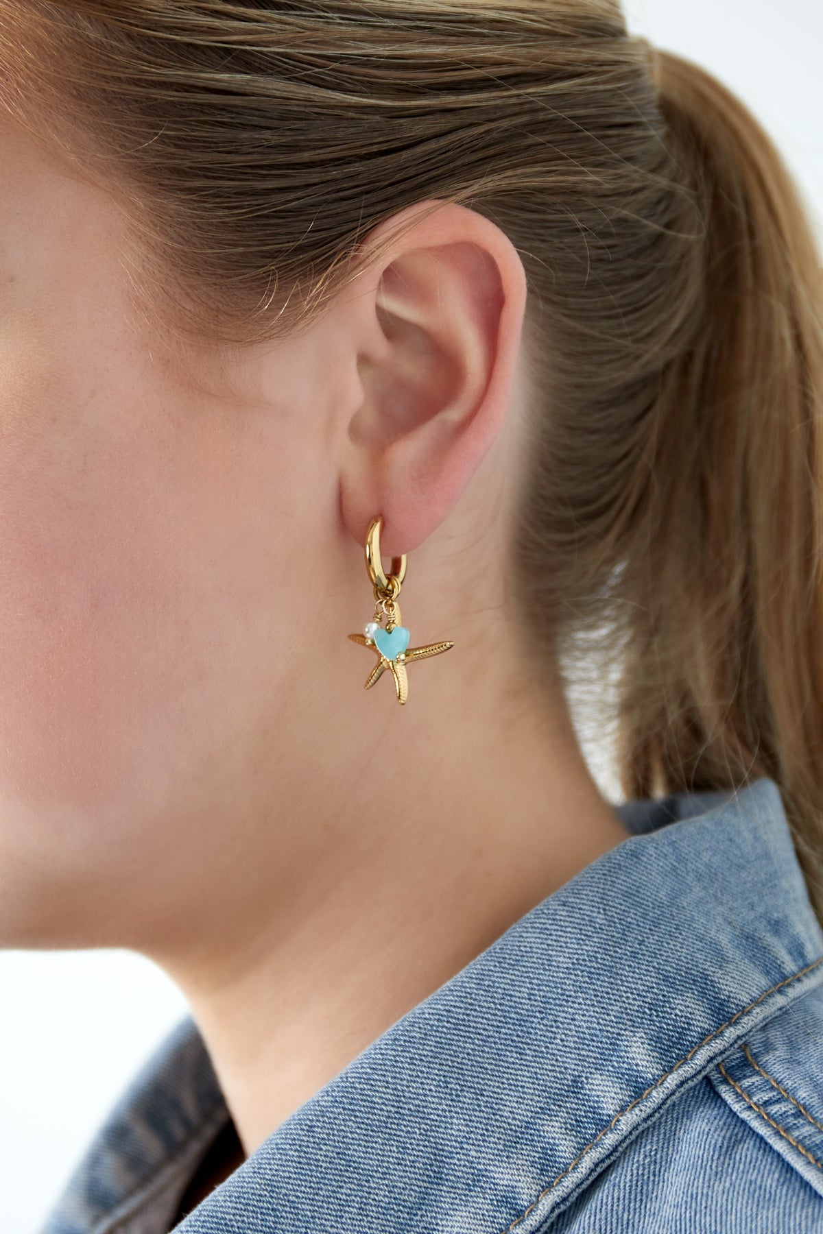 large starfish earrings