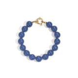 Bracelet with medium beads and front clasp-12mm