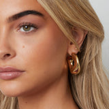 Stainless Steel Hoop Earrings circle Casual Daily Simple Series Women's jewelry