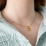 Glitter cherry necklace