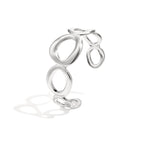 Chunky bangle with organic circles