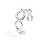 Chunky bangle with organic circles