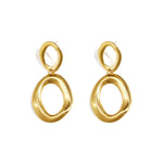 Statement earrings with organic rings