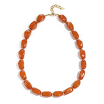 Necklace with organic beads