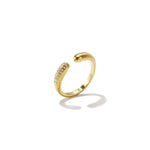 14K Gold Plated Stainless Steel Minimalist Rings Circle Casual Daily Simple Series Women's jewelry