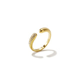 14K Gold Plated Stainless Steel Minimalist Rings Circle Casual Daily Simple Series Women's jewelry