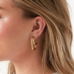 Stainless Steel Hoop Earrings Geometric Shape Casual Daily Simple Series Women's jewelry