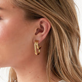 Stainless Steel Hoop Earrings Geometric Shape Casual Daily Simple Series Women's jewelry