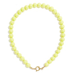 Beaded necklace with front closure - 12mm