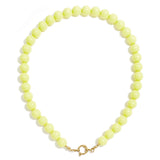 Beaded necklace with front closure - 12mm