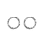 Stainless Steel Hoop Earrings Circle Simple Daily Simple Series Women's jewelry