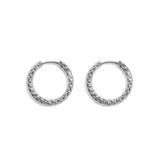 Stainless Steel Hoop Earrings Circle Simple Daily Simple Series Women's jewelry