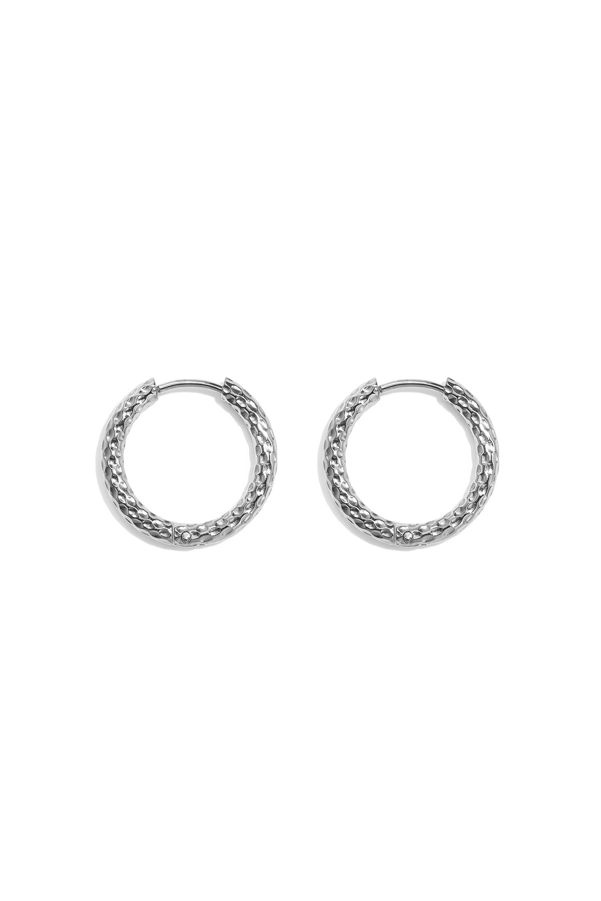 Stainless Steel Hoop Earrings Circle Simple Daily Simple Series Women's jewelry