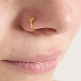 Nose and ear cuff flower