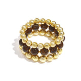 Bracelets set of 3 with beads