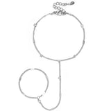 Hand chain with stones