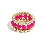 Bracelets set of 3 with beads