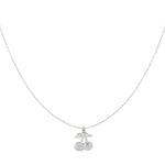Glitter cherry necklace