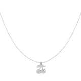 Glitter cherry necklace