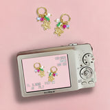Stainless Steel Drop Earrings Flower Casual Daily Romantic Series Women's jewelry