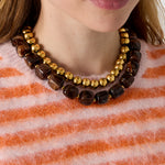 Acrylic Beaded Necklaces Gradient Color Simple Daily Simple Series Women's jewelry