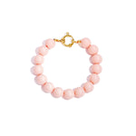 Bracelet with medium beads and front clasp-12mm